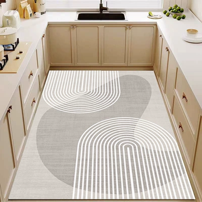 Avtomobil döşəmə paspasları — Entire Balcony, Waterproof and Stain-Resistant Floor Carpet - simple-gray-c-50x-80cm-small-size-please-be-careful-when-shooting