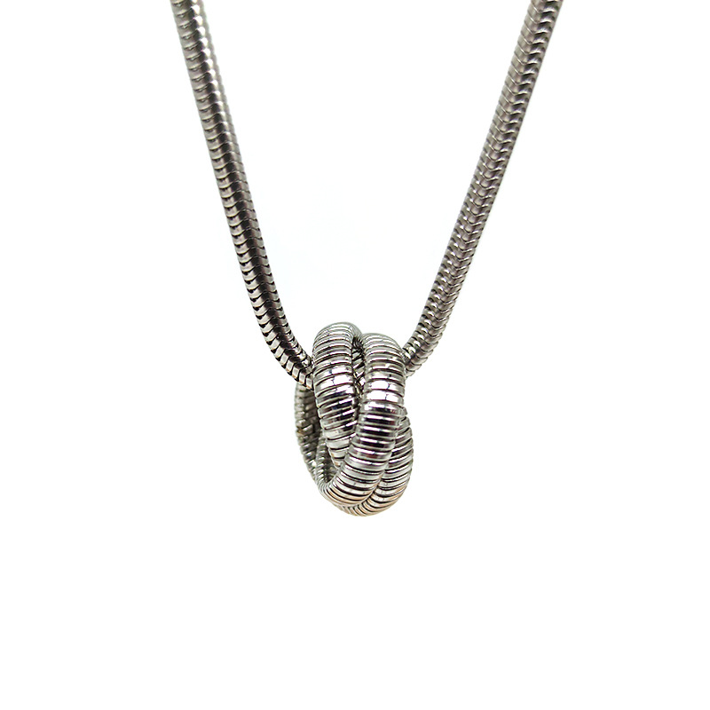 25g Weight 304 Stainless Steel Pendant Material Pendant Necklace Classification 304 Stainless Steel Chain Material Twisted Rope Chain Chain Type 1 Piece Quantity Casual, Street Occasion 304 Stainless Steel Material Geometric Pattern Unisex Gender Simple Style, Streetwear Style Wholesale Jewelry Simple Style Streetwear Geometric 304 Stainless Steel Pendant Necklace 6