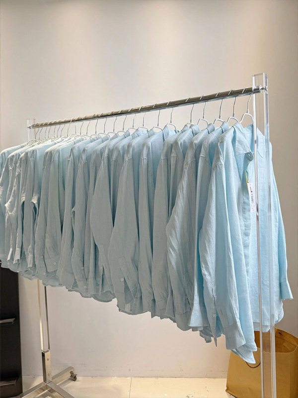 Chao Recommends! so Comfortable! Sky Blue Linen Cool Shirt for Women, 2026 Summer Lazy Sun Protection Top Chao Recommends! so Comfortable! Sky Blue Linen Cool Shirt for Women, 2026 Summer Lazy Sun Protection Top