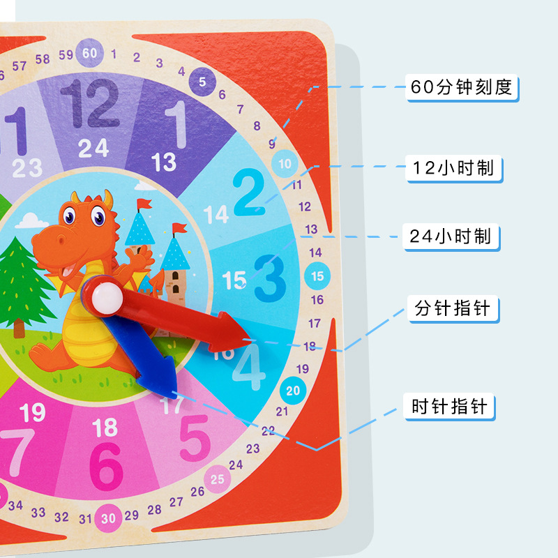 desarrollo de la inteligencia de los niños pequeños para la cognición del reloj y el tiempo de la escuela primaria reloj digital instrumento de enseñanza juguete
