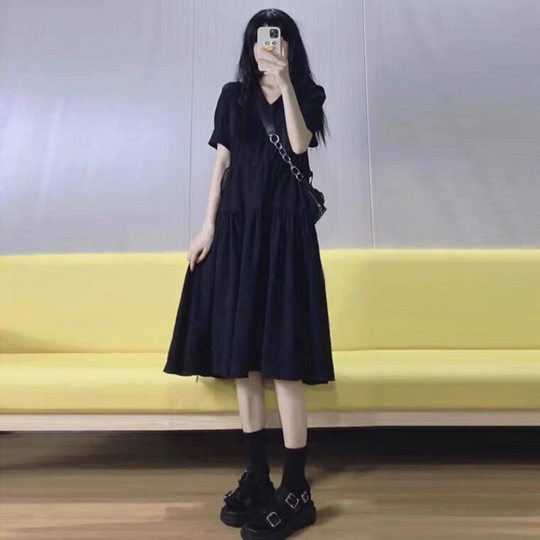 Pregnant Women's dress Summer suit 2025 New Fashion Mid-length Skirt Women's Summer plus size Small Top