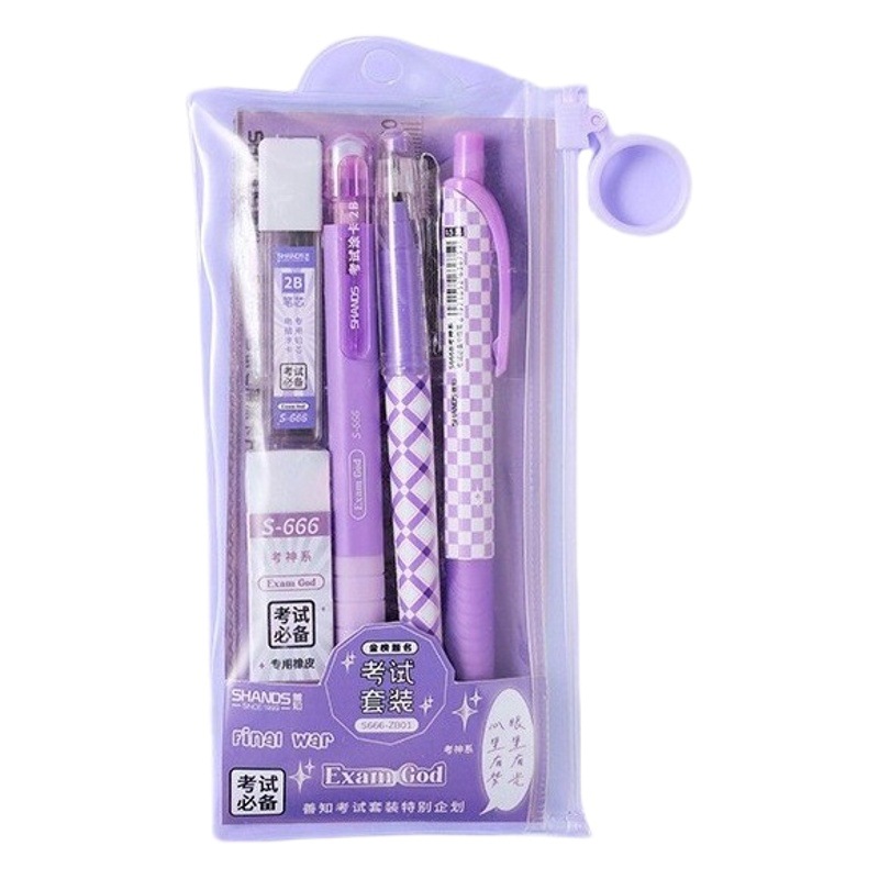 Gel Pen de alta apariencia Examen de prensa especial 2B recubierto traje de lápiz negro chica corazón estudiante pluma de agua