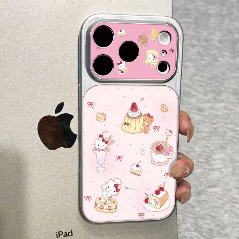 New High-End Cute Pudding Cake Kt Cat Phone Case Suitable for Iphone17Ai Apple 16Promax New High-End Cute Pudding Cake Kt Cat Phone Case Suitable for Iphone17Ai Apple 16Promax