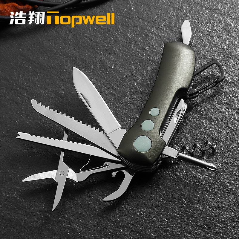 热销不锈钢折叠刀铝合金手柄多功能小刀 登山户外EDC工具迷你小刀