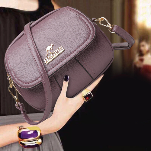 2025 Fashion Small Round Handbag, Stylish and Versatile Three-Layer Shoulder and Crossbody Bag for Women