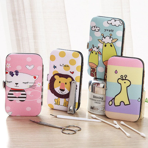 Cartoon Nail Clipper Set 7 Pieces Nail Clipper Nail Scissors Beauty Manicure Manicure Pedicure Tools Manufacturer Wholesale