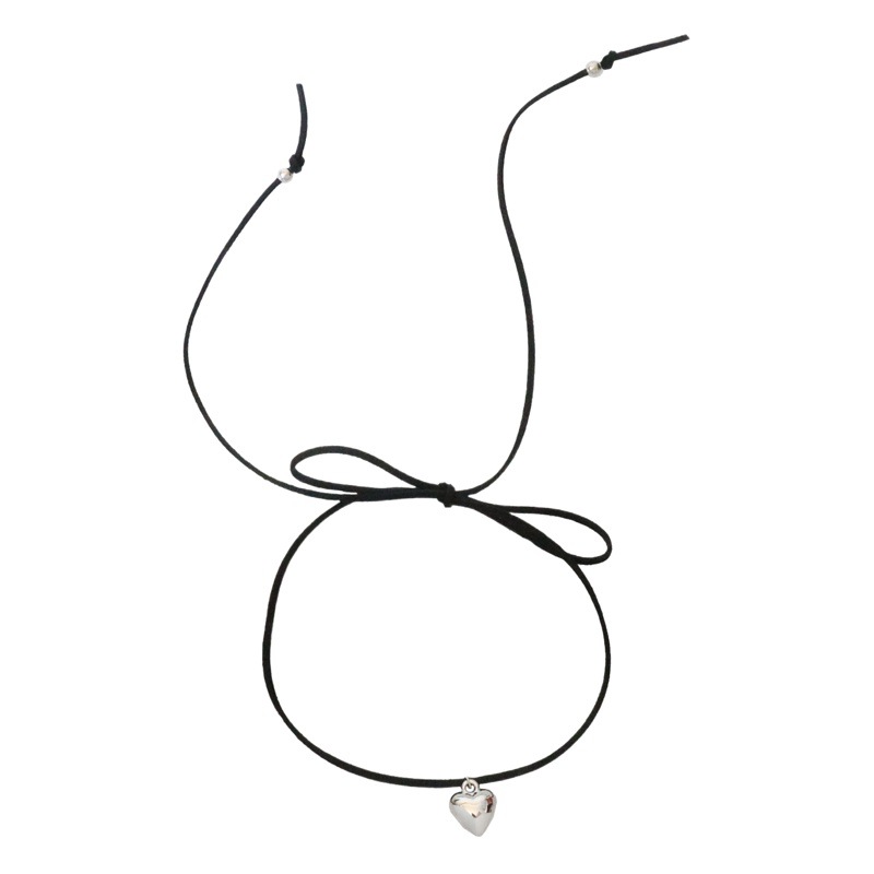 Corea Suxi mismo estilo dulce corazón fresco collar de cordones de las mujeres de lujo nicho de clavícula Cadena de alta calidad gargantilla cuello de niña caliente