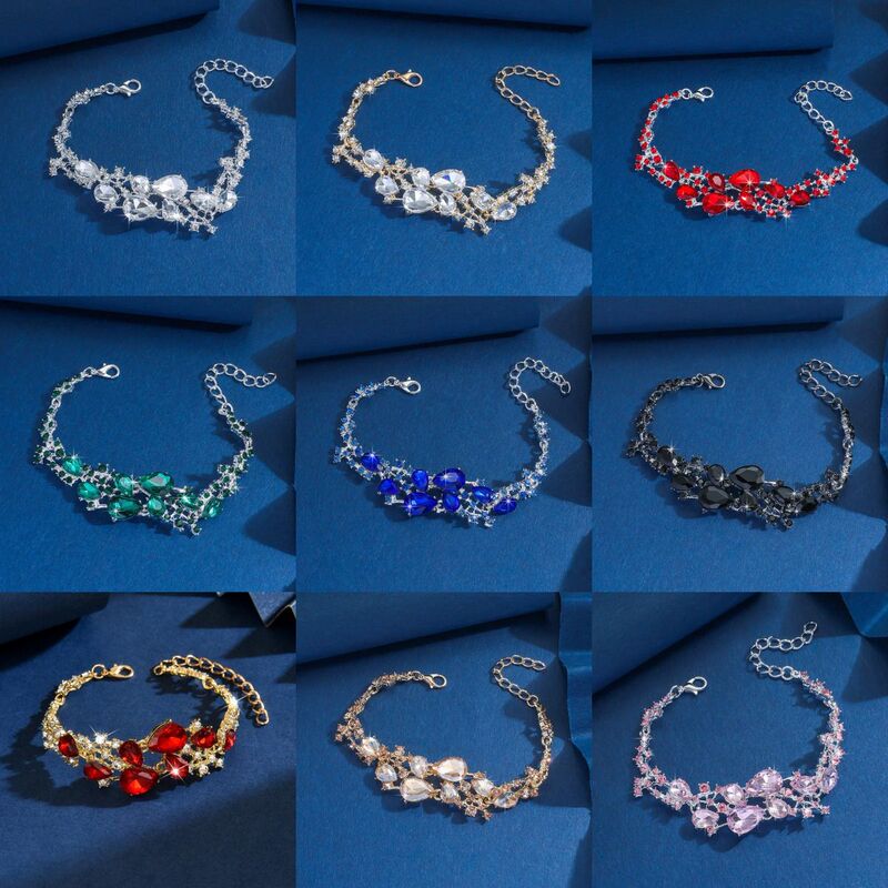 Europe and the United States hot-selling personalized alloy bracelet bride wedding diamond bracelet ladies high luxury accessories wholesale women Europe and the United States hot-selling personalized alloy bracelet bride wedding diamond bracelet ladies high luxury accessories wholesale women