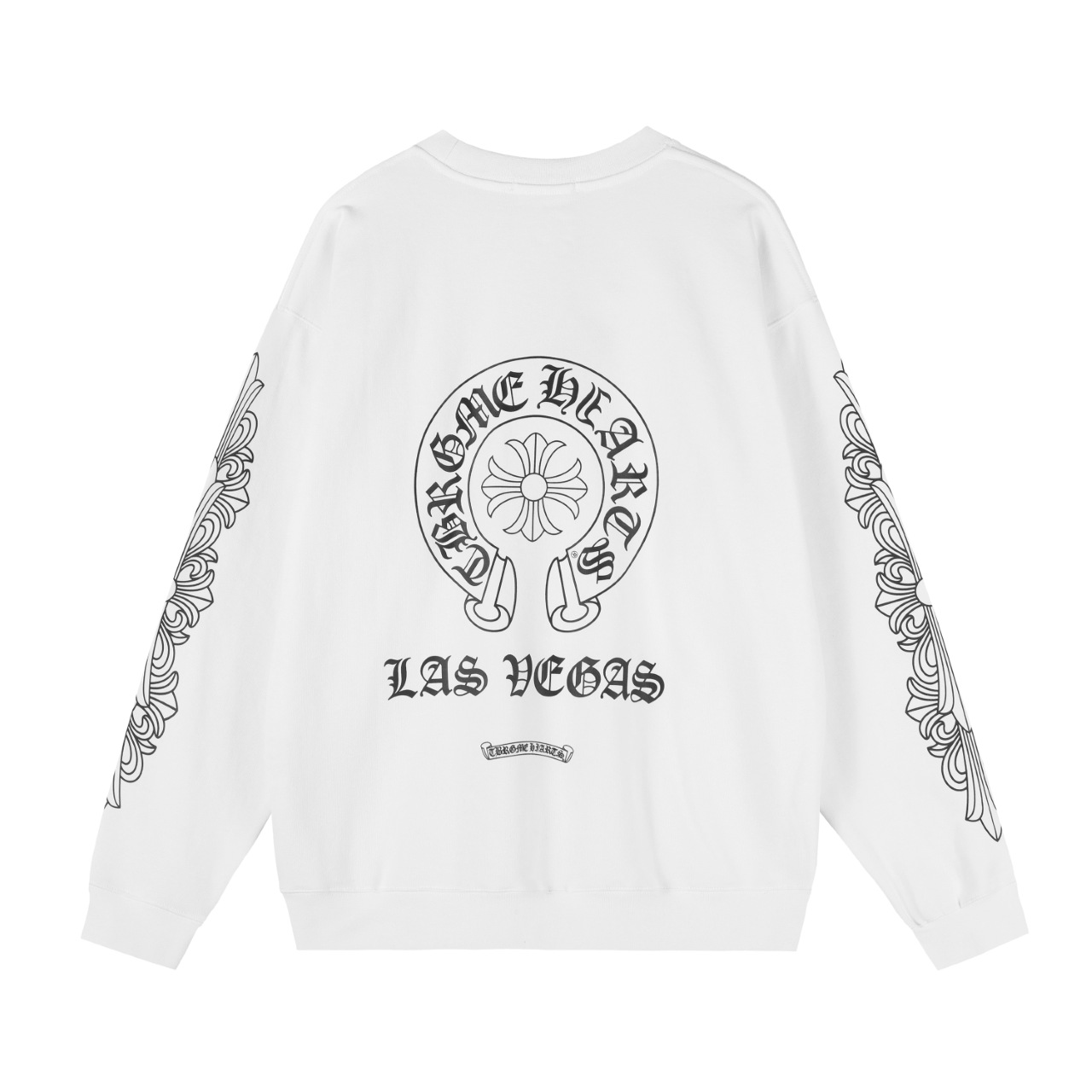 Chrome Hearts Las Vegas Horseshoe Crewneck Sweater White