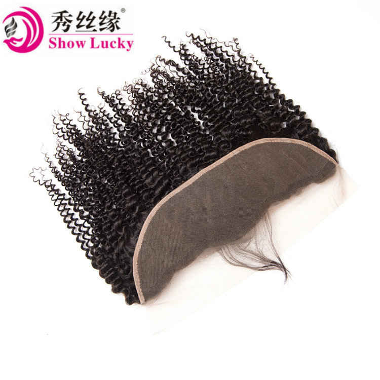 10a Virgin Brazilian Kinky Curly Human Hair With 13*4Frontal