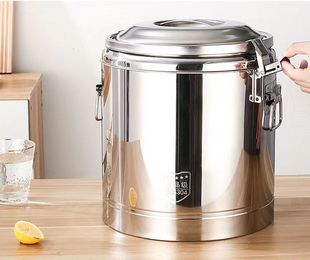 New Extra Thick Insulated Bucket Commercial Stall Large Capacity Canteen Rice Bucket Soy Milk Bucket Milk Tea Bucket Tofu Brain Soup Bucket