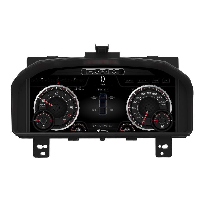 Dodge Ram Ram 1500/2500/3500 08-12 Models Dedicated Full Lcd Instrument Panel with Off-Road Incline Angle Display