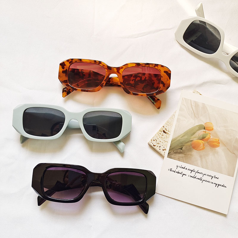 Basic Style Grey, Black Color Basic Leopard PC UV400 Protection Butterfly Frame Full Frame Women's Sunglasses