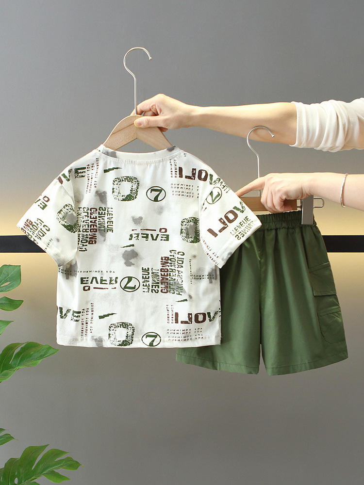 Conjunto de Verano para Niños 7867, Ropa de Verano Moderna y Elegante para Niños 2026, Conjunto de Dos Piezas a la Moda