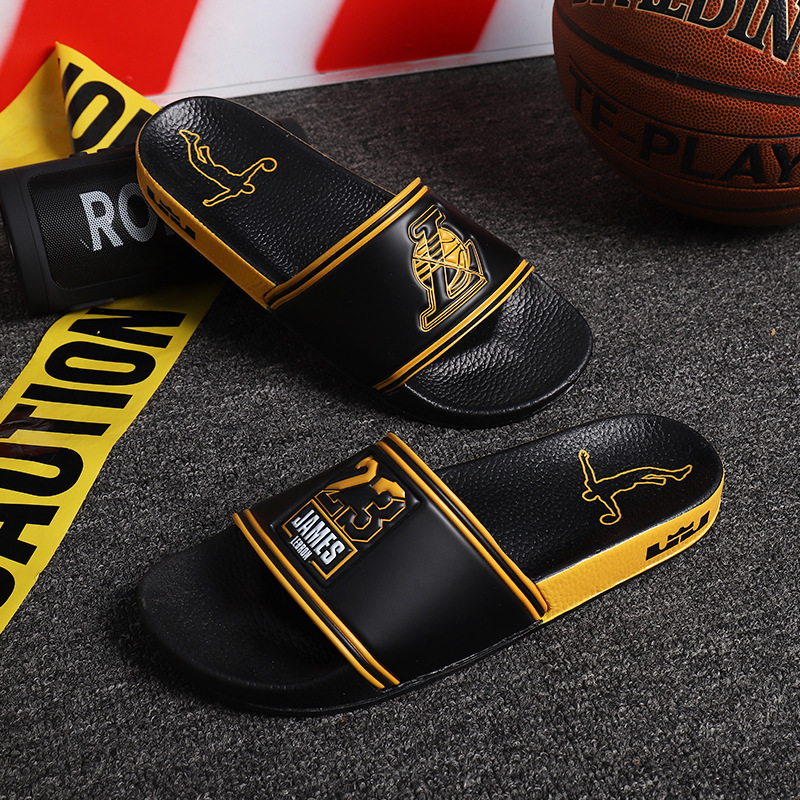 Trendy Brand Slippers Male Student Sports Home Personality Basketball James New Non-slip Wear-resistant Casual Slippers Trendy Brand Slippers Male Student Sports Home Personality Basketball James New Non-slip Wear-resistant Casual Slippers