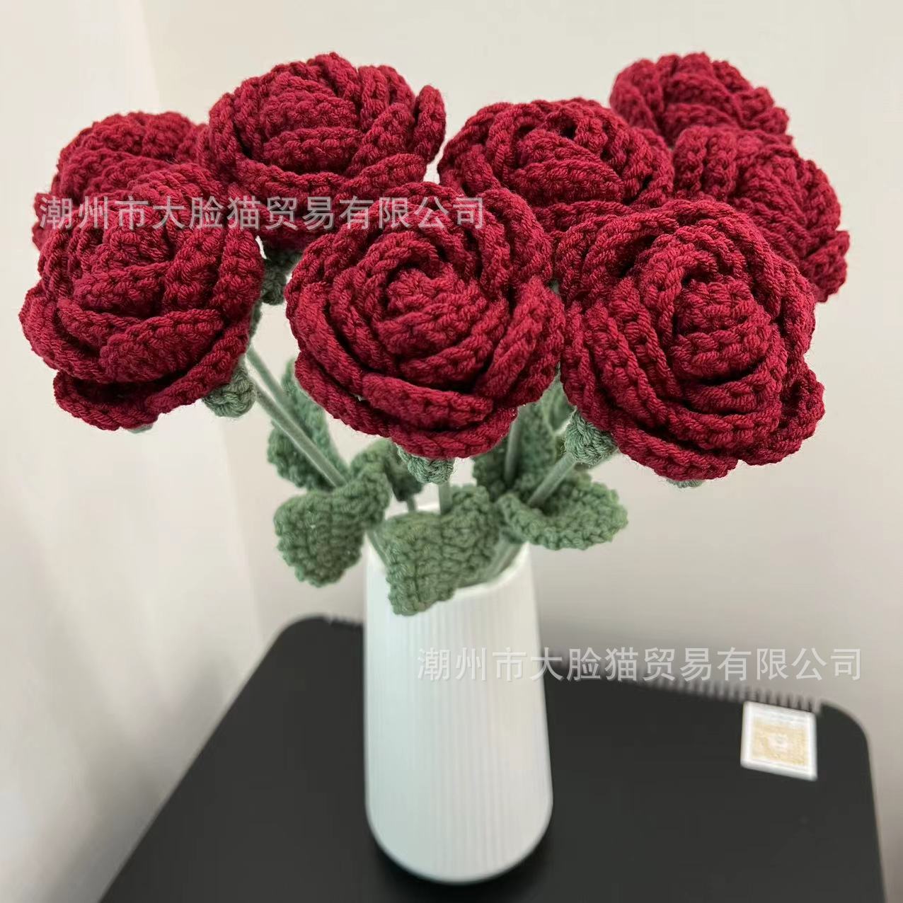 Flor artificial sala de estar decoración vino rojo rosa solo ramo de boda flor falsa decoración de flores secas decoración de arreglos florales de alta gama