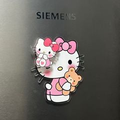 アクリル冷蔵庫は磁気磁気を貼ってかわいいアニメを貼って猫にプレゼントを飾っています。