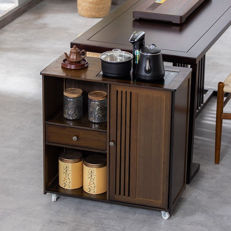 Mobile Tea Cabinet, Tea Table, Side Cabinet, Tea Table, Kettle, Integrated Tea Side, Office Tea Set Storage Cabinet