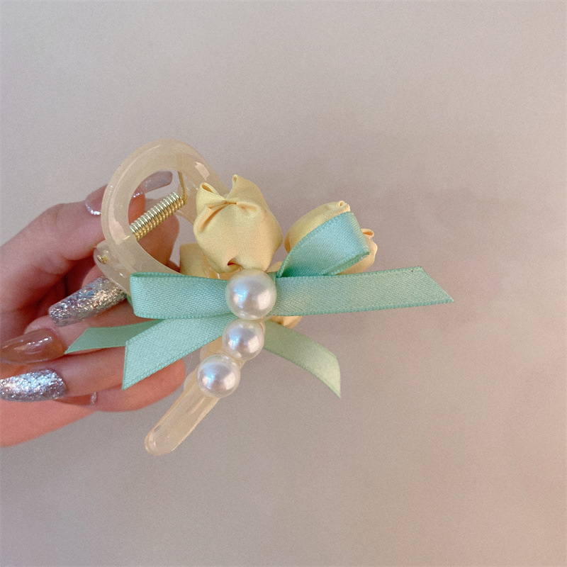 Tulipan temperamento universal super cabello de inmortalidad atrapar dulce chica rosa cabello de pinza de pez adornamiento para el cabello