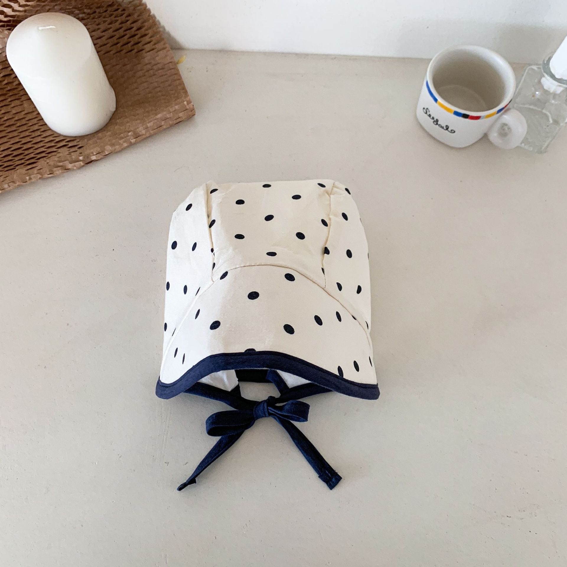 Sombrero de neumático para bebés de caña de pera para niños 2025 nuevo estilo verano delgado para niños protector solar para bebés sombrero para los oídos para niñas