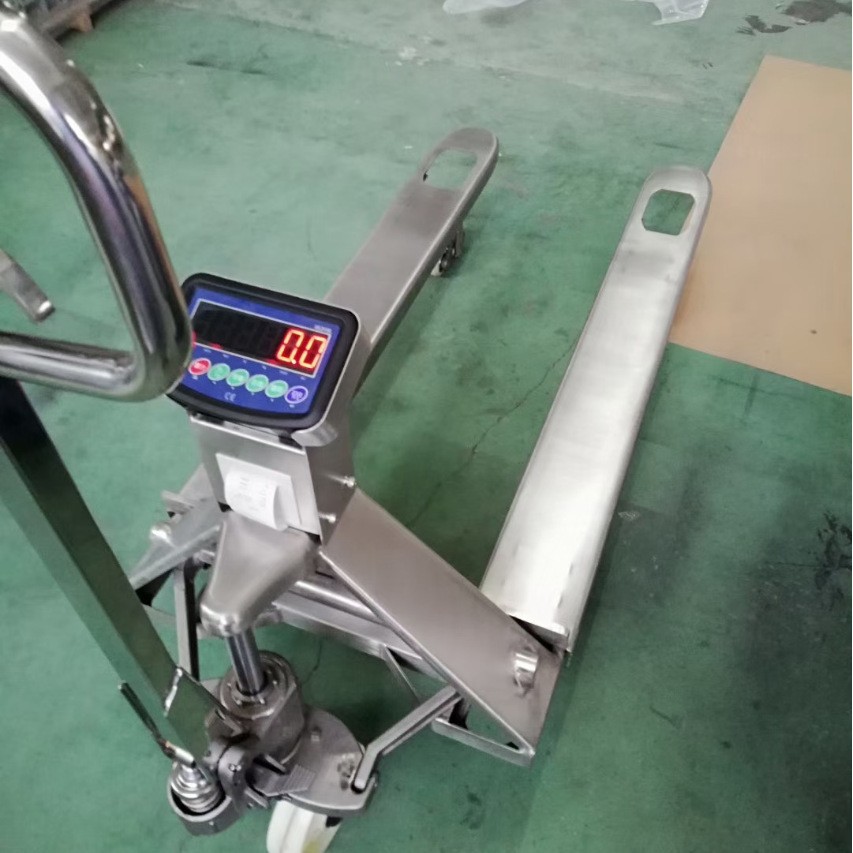 不锈钢叉车秤304不锈钢搬运叉车称防水1.5t叉车磅价格