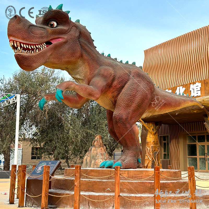 Simulación de animales gran dinosaurio simulación de silicona dinosaurio escultura paisaje dinosaurio exhibición personalizada