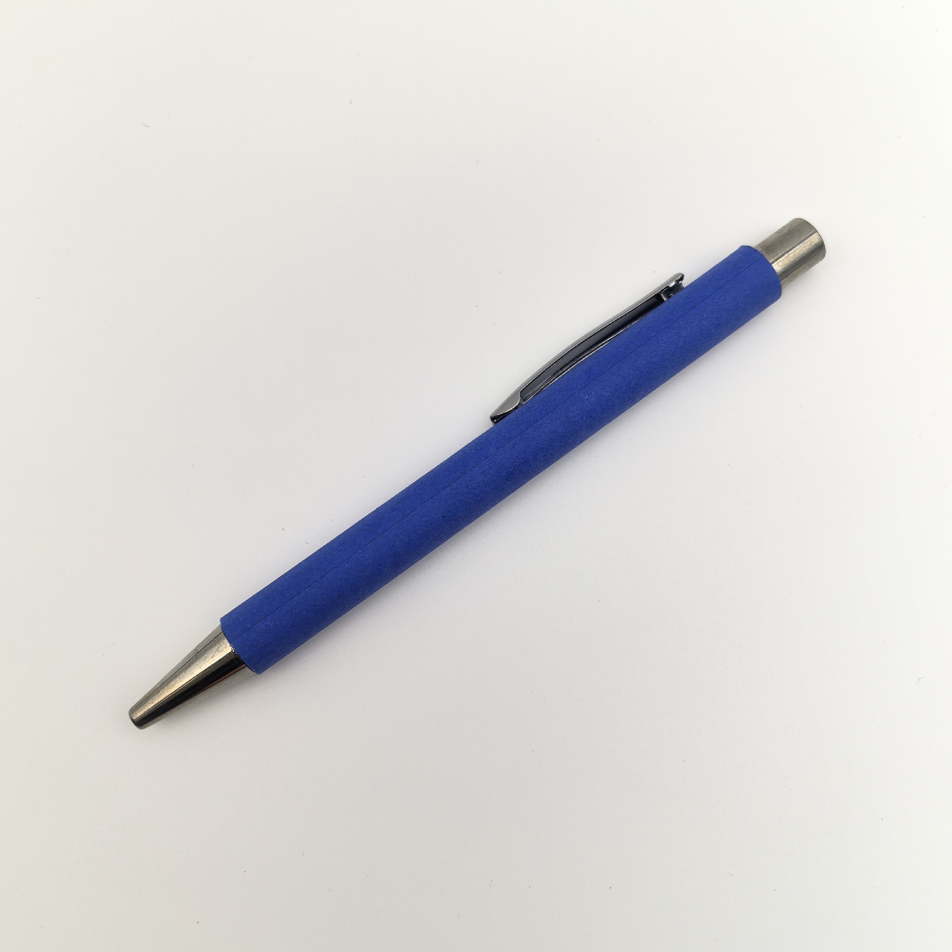 Pluma de bola de tubo de papel creativo pulsación de color ecológico imitación de plástico de plástico de plástico publicitario promoción de color personalizado