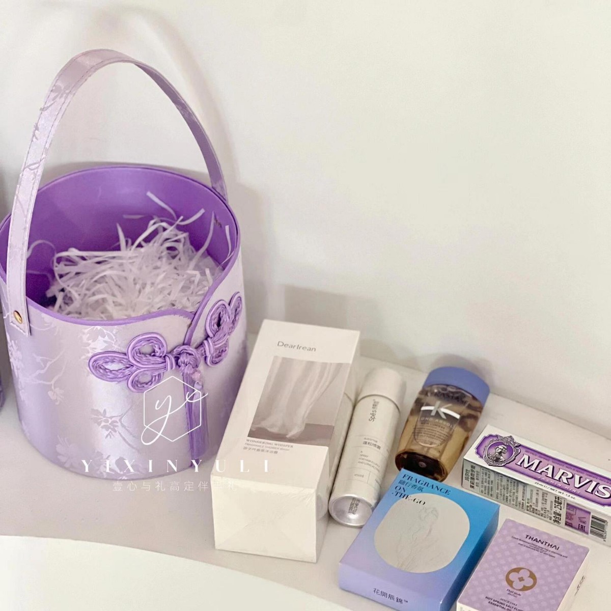 Nueva caja de regalo de estilo chino, dama de honor, grupo de hermanas de boda, caja de regalo vacía, canasta de flores, canasta de flores, caja de regalo de viento