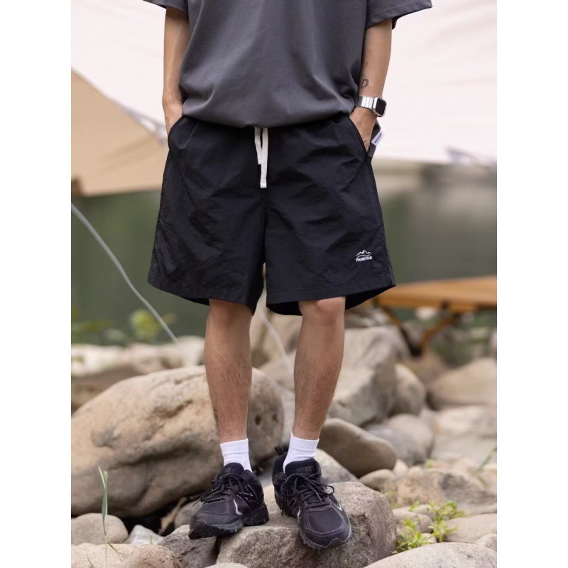 Summer Japanese travel solid color quick dry trousers