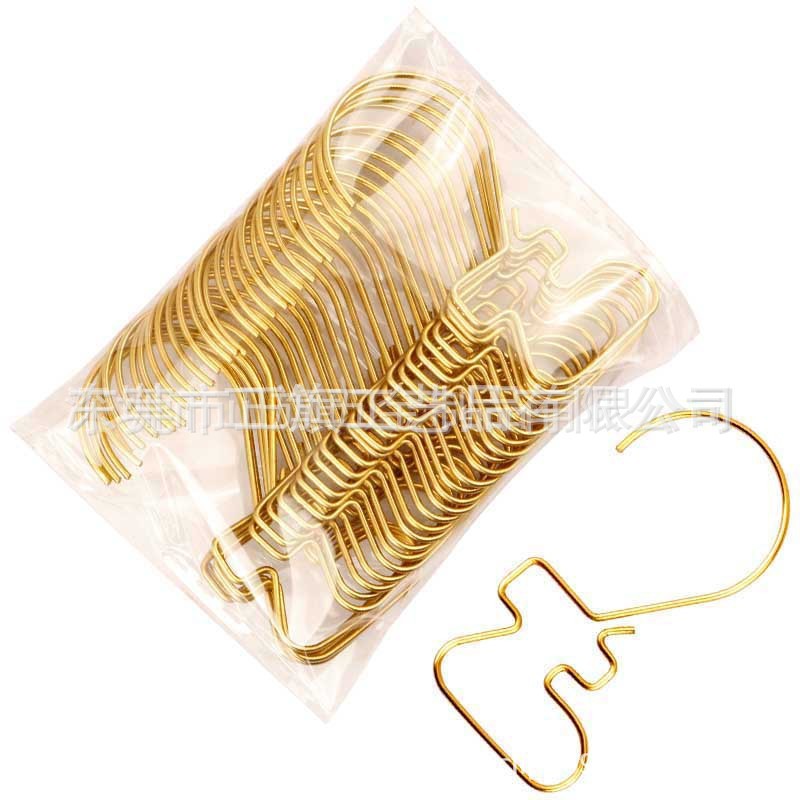 50mm 크리스마스 스타킹 후크-골드 (20개/팩)