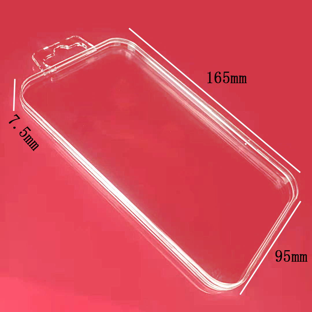 手机钢化玻璃膜包装工厂现货ps注塑水晶盒钢化膜塑料盒塑胶包装盒