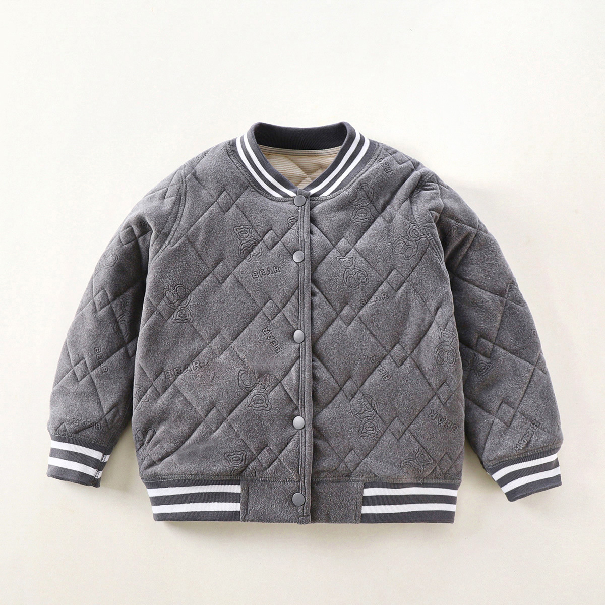 Uniformes escolares artefactos infantiles ropa interior cálida set de terciopelo grueso chaqueta de otoño para niños pantalones de otoño chaqueta cálida de niñas otoño invierno