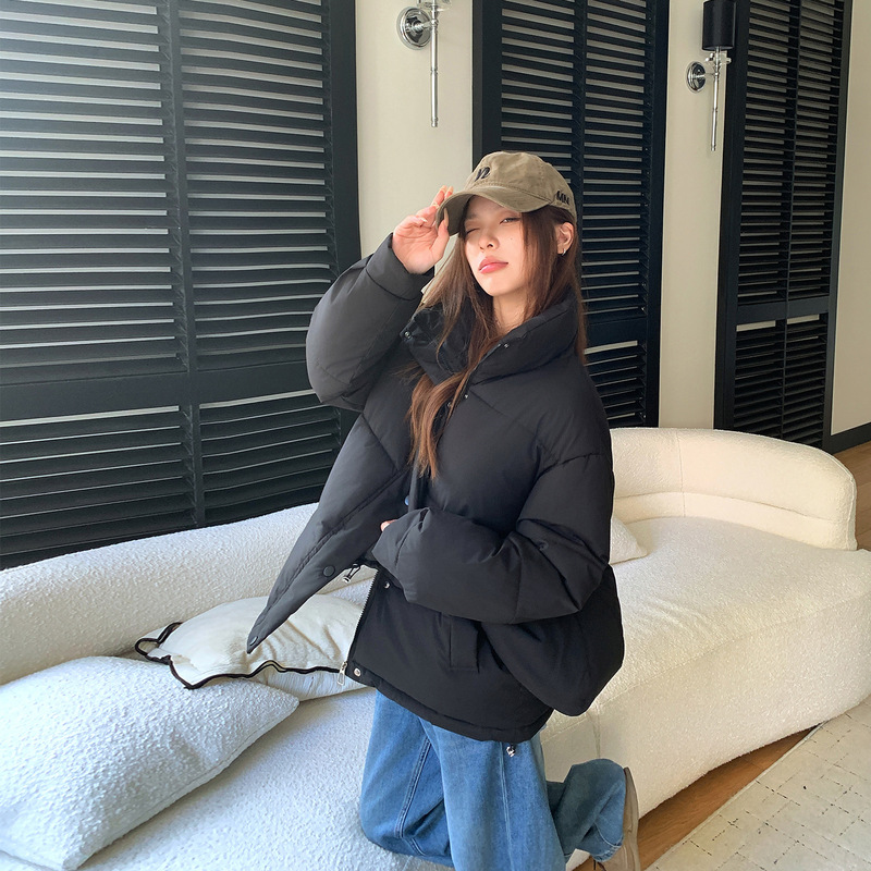 跨境棉服女短款俄罗斯跨境大码棉衣面包服冬季加厚连帽保暖外套|undefined