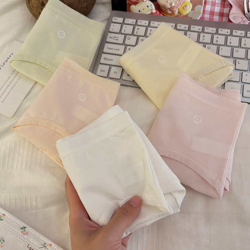 愛心婦人用下着 10A 抗菌綿100%快適夏用純綿タイプシームレスノンスリップ下着 女性用40S
