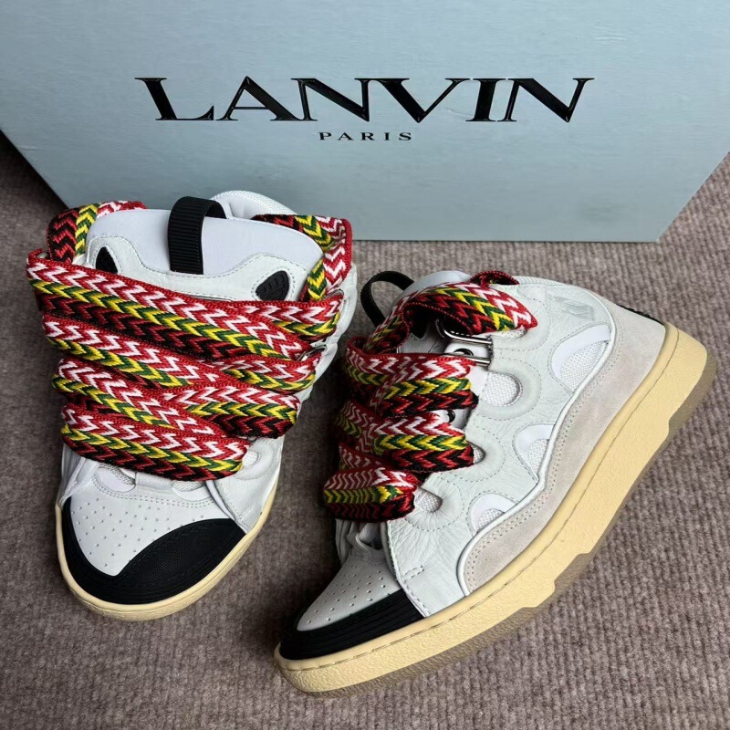 Putian European and American New Style Lanvin Curb Loafers Thick-Soled Dad Shoes Casual Retro Sneakers Putian European and American New Style Lanvin Curb Loafers Thick-Soled Dad Shoes Casual Retro Sneakers