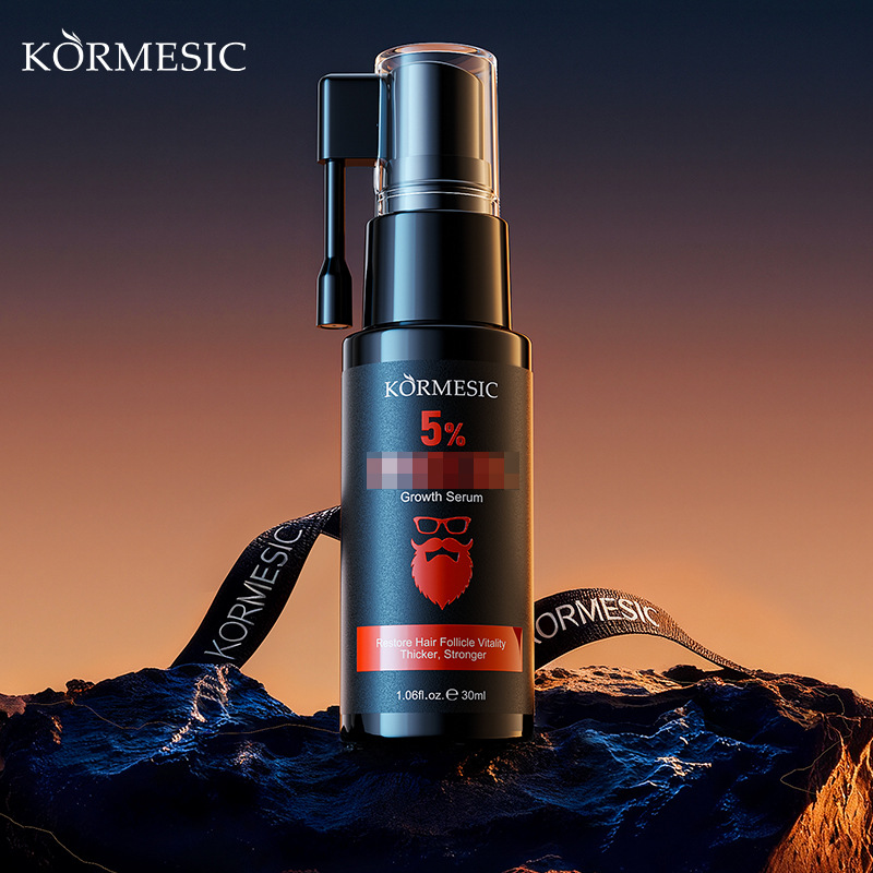 Comercio exterior transfronterizo KORMESIC cabello y esencia de crecimiento de barba, suero de aceite para hombres, cuidado de la barba en stock