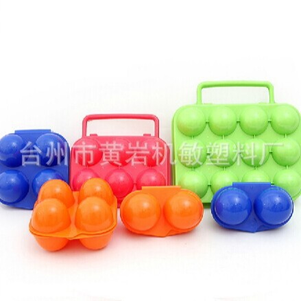 factory direct sales outdoor picnic waterproof shockproof anti-crushing 2 grid 4 grid 6 grid 12 grid portable egg storage box