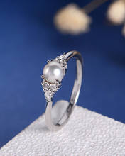 禾呈wish跨境新款镀玫瑰金珍珠戒指欧美女式流行时尚手饰品批发