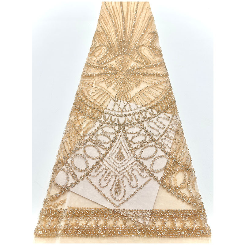 Bordado de tubo de perlas francés, tela de bordado de perlas, vestido de boda, vestido de banquete, tela de encaje pura y elegante image 11