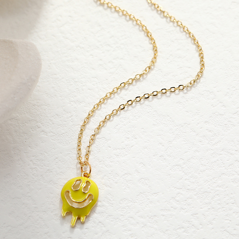 new fashion funny necklace hollow oil dripping ghost necklace