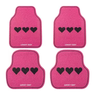 Avtomobil döşəmə paspasları – of all-car four-season universal foot - rose-red-heart-5060cm-one-piece-in-the-front-row