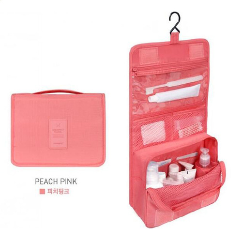 Portable travel storage shower kit travel makeup bag hanging hook shower kit storage bag men's wash bag