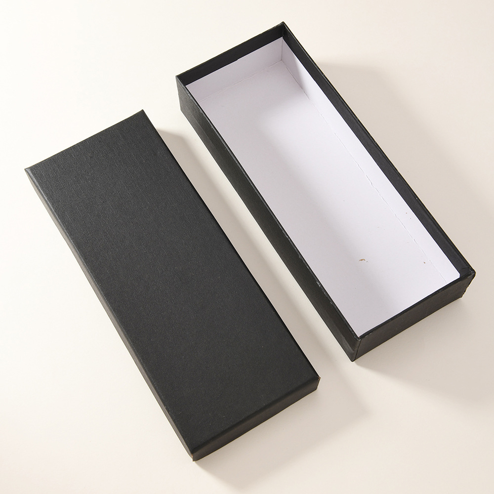 Venta caliente embalaje de joyería tarjeta negra papel kraft caja de joyería al por mayor collar de anillo caja de pulsera caja de papel caja de embalaje de joyería