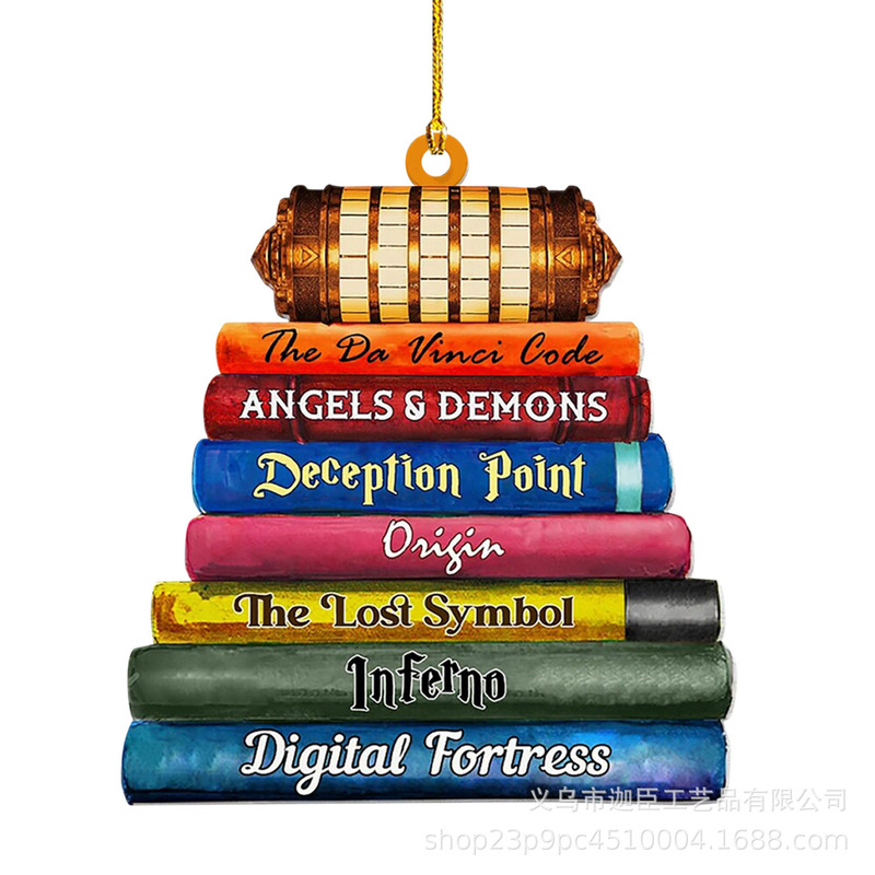 国境を越えた新しいBookクリスマスツリーOrnamentストラップアクリル装飾品ストラップ|undefined