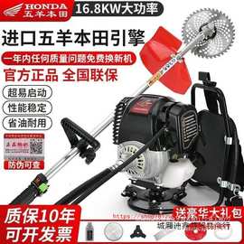 四冲程背负式割草机多功能汽油除草机小型家用锄草开沟松土打草机