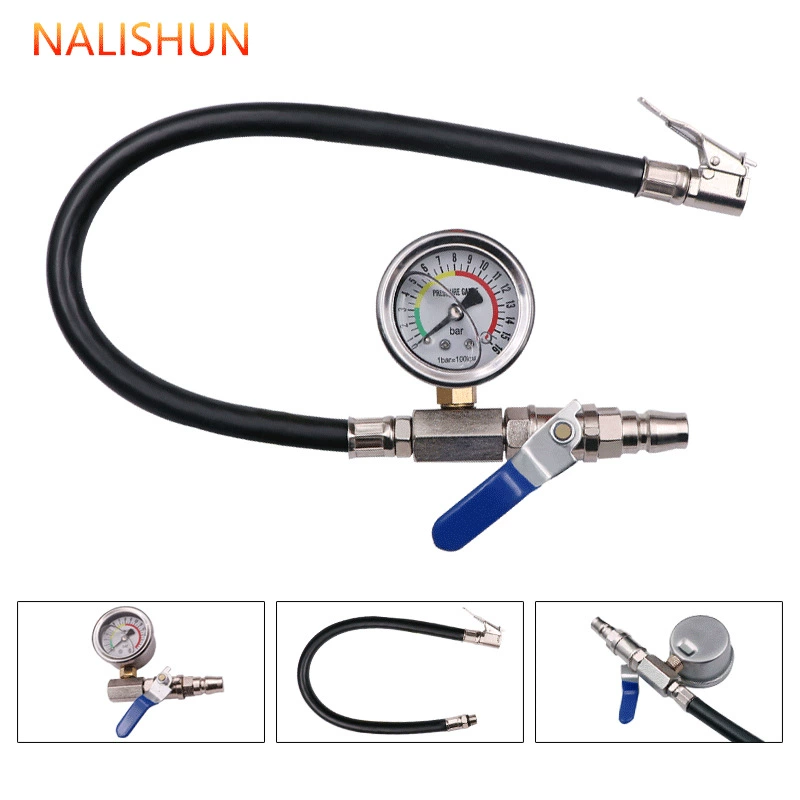 Зарядные быстрые шинные часы Высокоточный пневматический ремень надувной автомобильный шинный метр