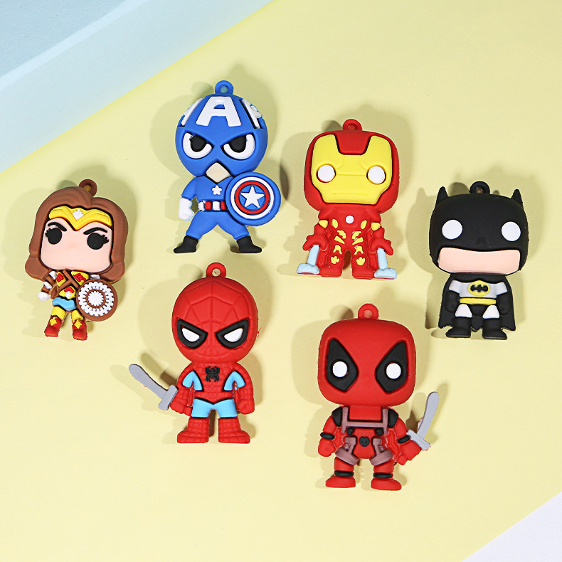 Avengers Keychain Pendant Marvel Captain America Spider-Man Iron Man Doll Gift Keychain Avengers Keychain Pendant Marvel Captain America Spider-Man Iron Man Doll Gift Keychain