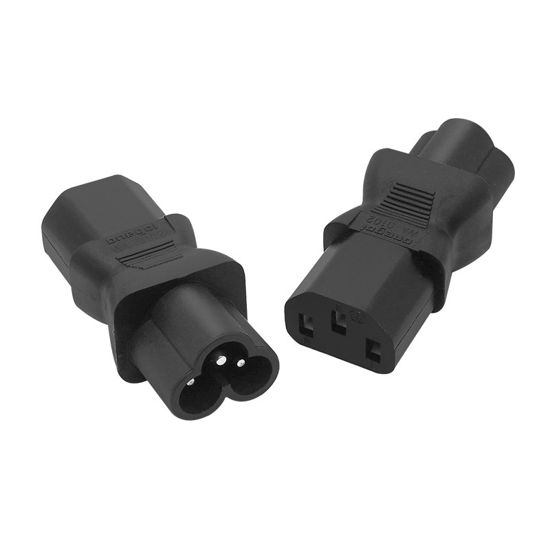 IEC320 Letter to Plum Blossom C13 to C6 Computer Room Conversion Plug Power Adapter WA-0102