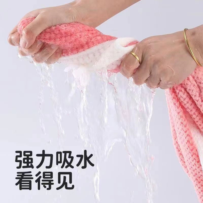 Bata de Baño para Mujer de Terciopelo Coral Absorbente y Secado Rápido para Ducha image 4