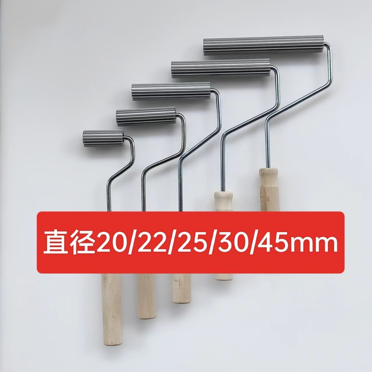 直径20/21mm玻璃钢手糊工具消泡滚现货长度2寸-8寸横纹消泡滚筒
